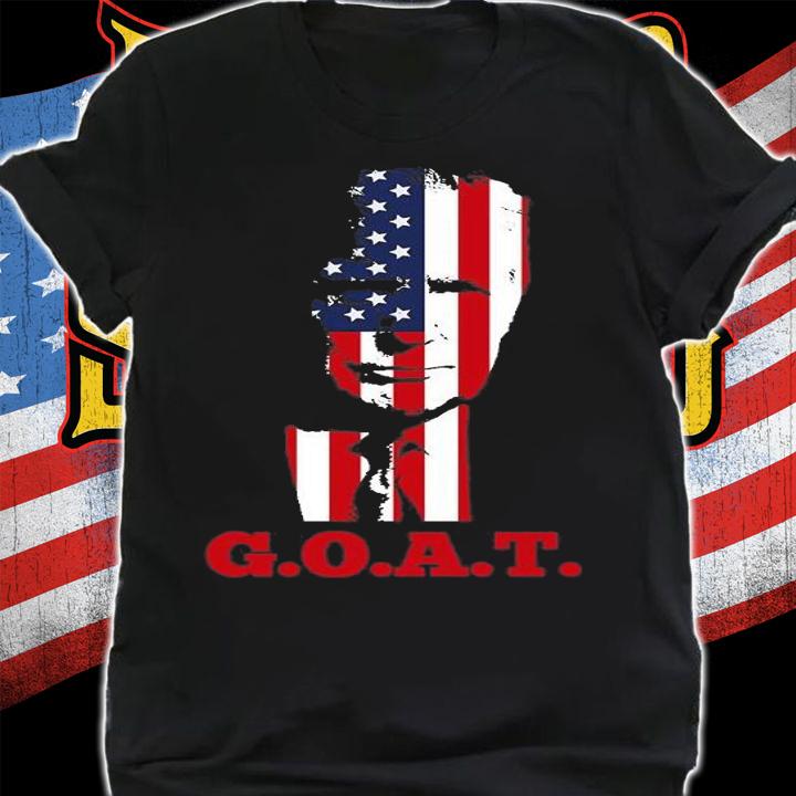 Trump USA Flag GOAT USA Flag Trump T-Shirt shirt