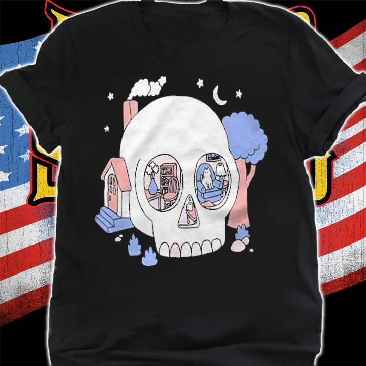 Cozy skull cottage funny T-shirt shirt