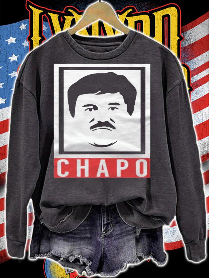 El Chapo Cartoon Mug Shot Funny Men Women Shirt sweatshirt