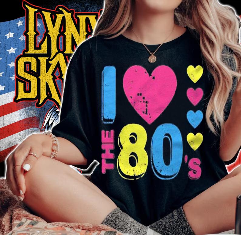 I Love The 80S Women Men Eighties Retro Clothing Shirt
