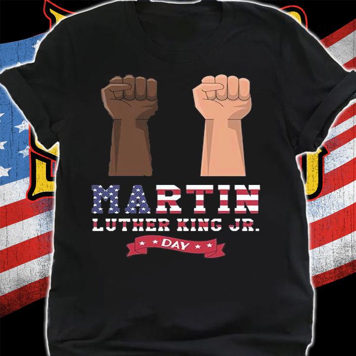 Martin Luther King Day USA Flag T-Shirt shirt
