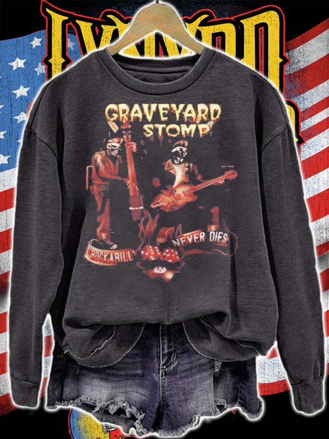 Psychobilly Graveyard Stomp Classic Shirt sweatshirt
