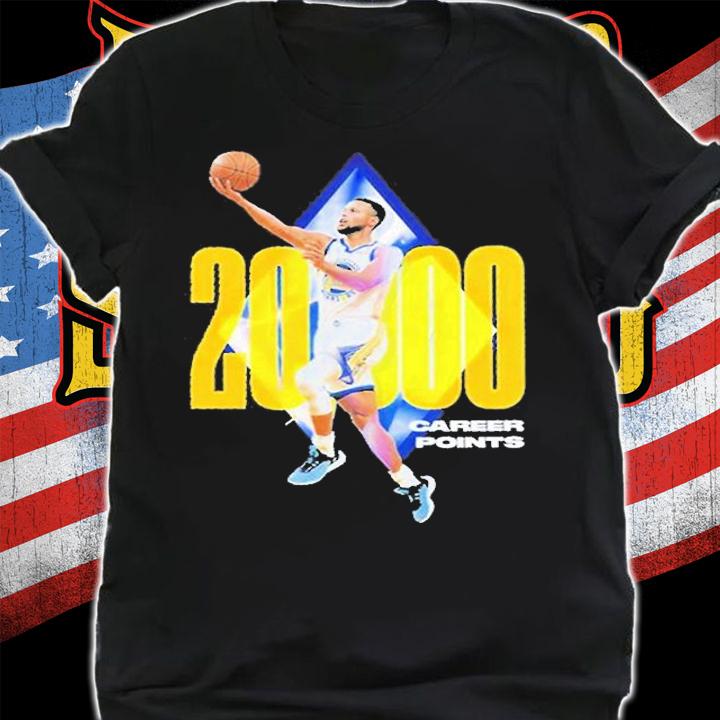 Stephen Curry Golden State Warriors 20000 Career Points T-Shirt shirt