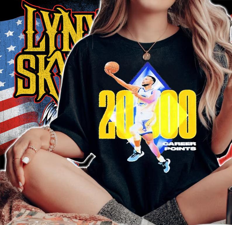 Stephen Curry Golden State Warriors 20000 Career Points T-Shirt woman shirt