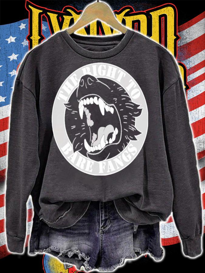 Wingedwolf94 The Right To Bare Fangs Shirt sweatshirt