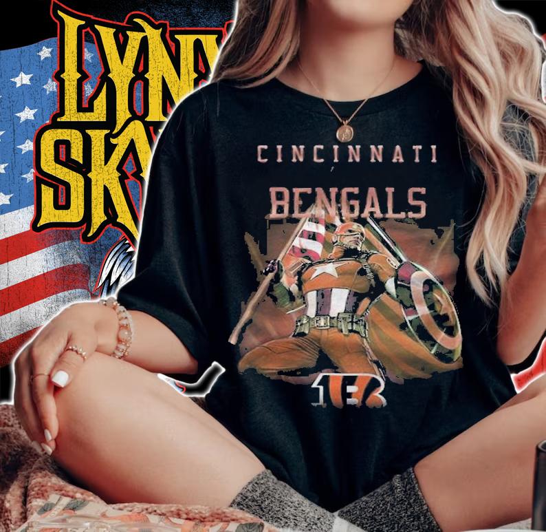 Cincinnati Bengals Chris Evans Captain America T-shirt woman shirt