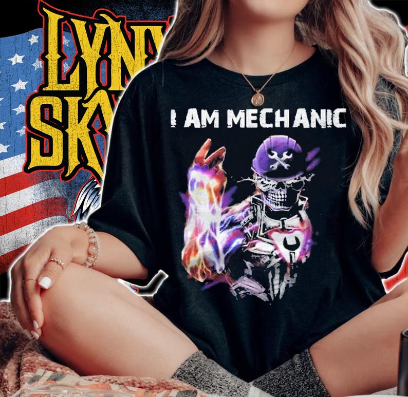 I Am Mechanic Death Skull Shirt