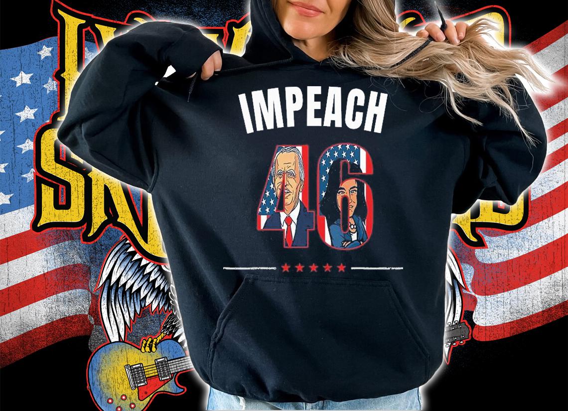 Impeach Biden Harris 46 Fuck Biden, Biden Sucks, Biden The Quicker F Upper T-Shirt