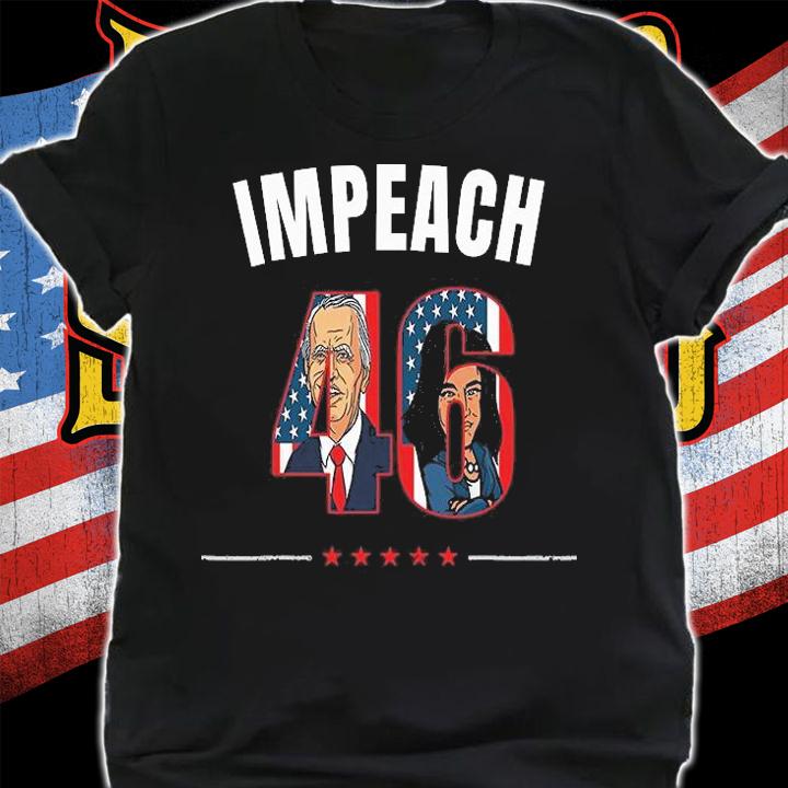 Impeach Biden Harris 46 Fuck Biden, Biden Sucks, Biden The Quicker F Upper T-Shirt
