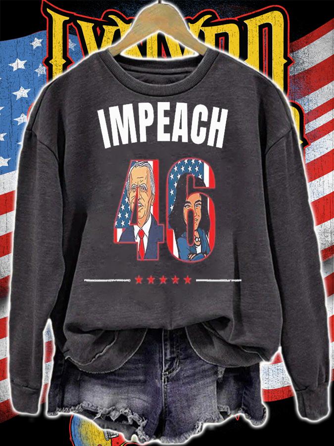 Impeach Biden Harris 46 Fuck Biden, Biden Sucks, Biden The Quicker F Upper T-Shirt