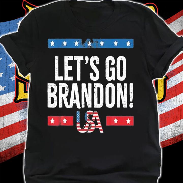Let's Go Brandon American Flag Impeach Biden 2021 Vintage T-Shirt shirt