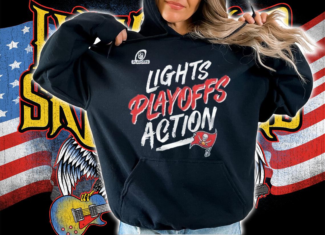 Lights Playoffs Action Tampa Bay Buccaneers football 2022 T-shirt hoodie