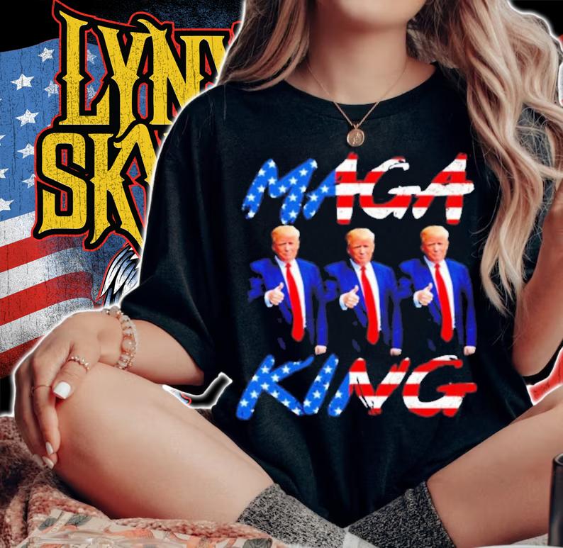 Maga King Ultra Maga Patriotic Trump Patriotic American Flag Shirt
