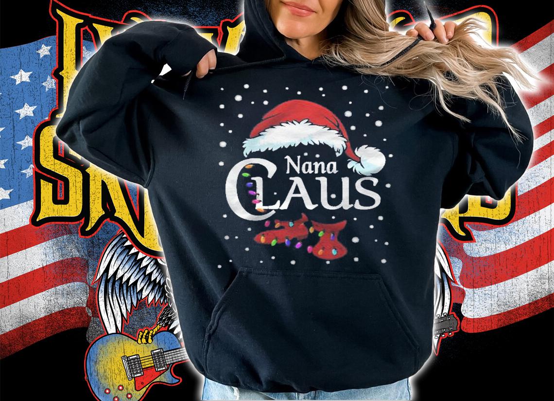 Nana Claus Shirt Family Matching Nana Claus Pajama Shirt