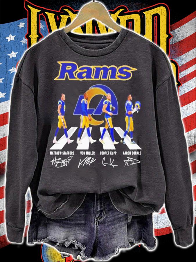 Official los Angeles Rams Football Team Abbey Road Signatures Shirt