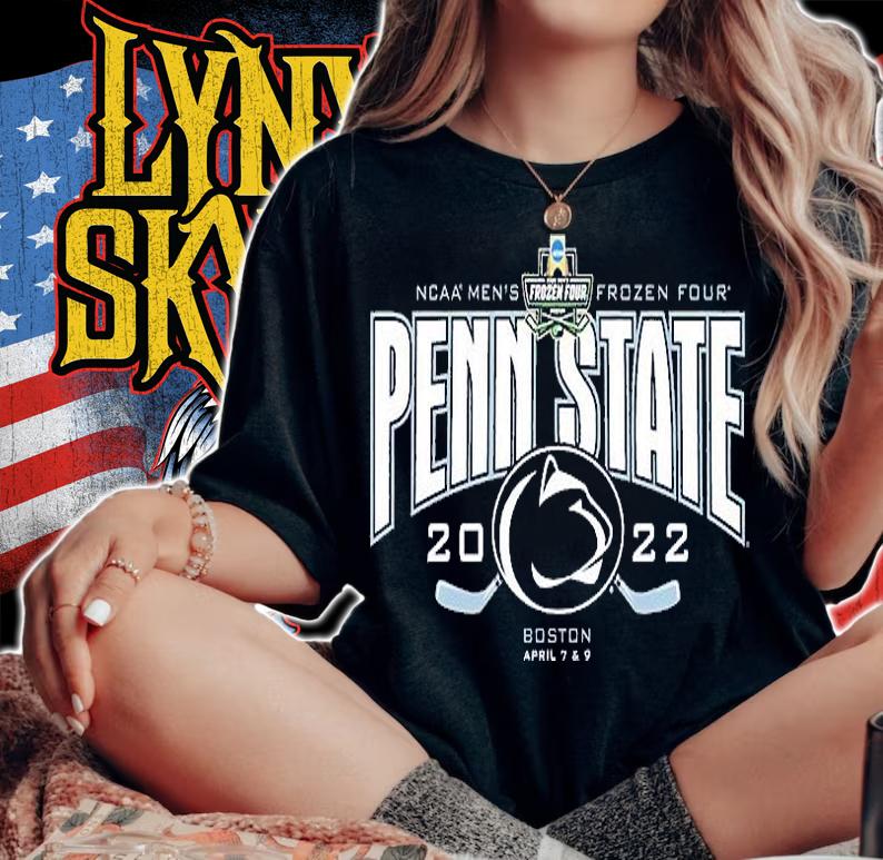 Penn State NCAA Men's Ice Hockey Frozen Four 2022 T-Shirt woman shirt
