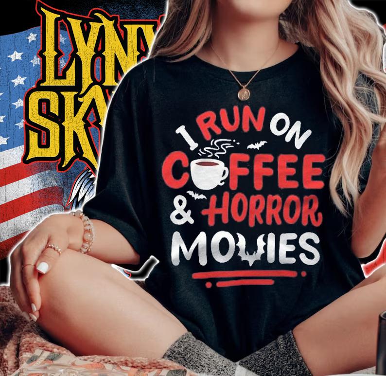 Run On Coffee Horror Movies Horror Movie Fan shirt