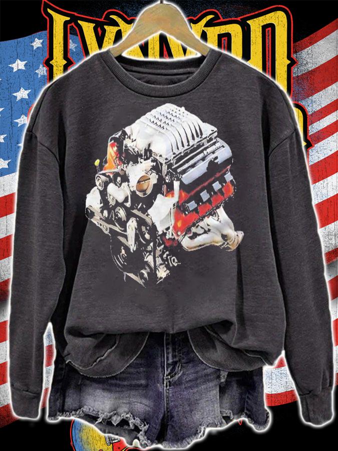 SRT Hellcat engine T-shirt sweatshirt