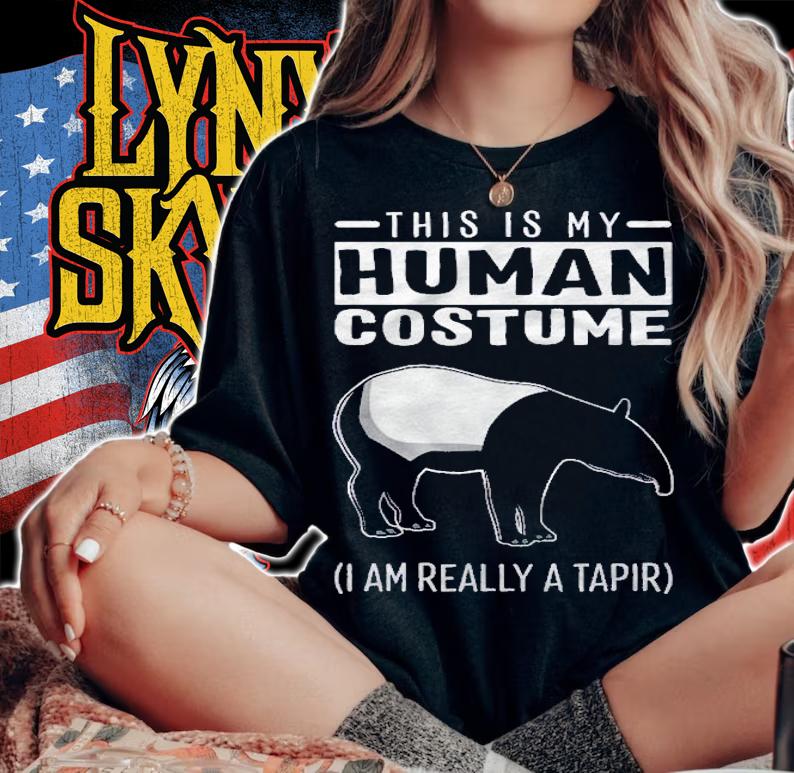 This Is My Human Costume I Am Really A Tapir Funny Shirt