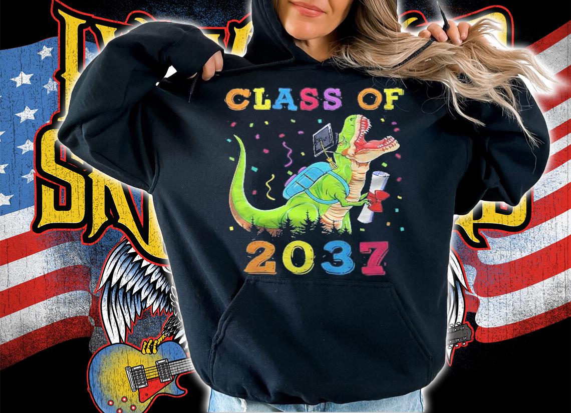Class Of 2037 Graduation Shirt Grow With Me Shirt hoodie