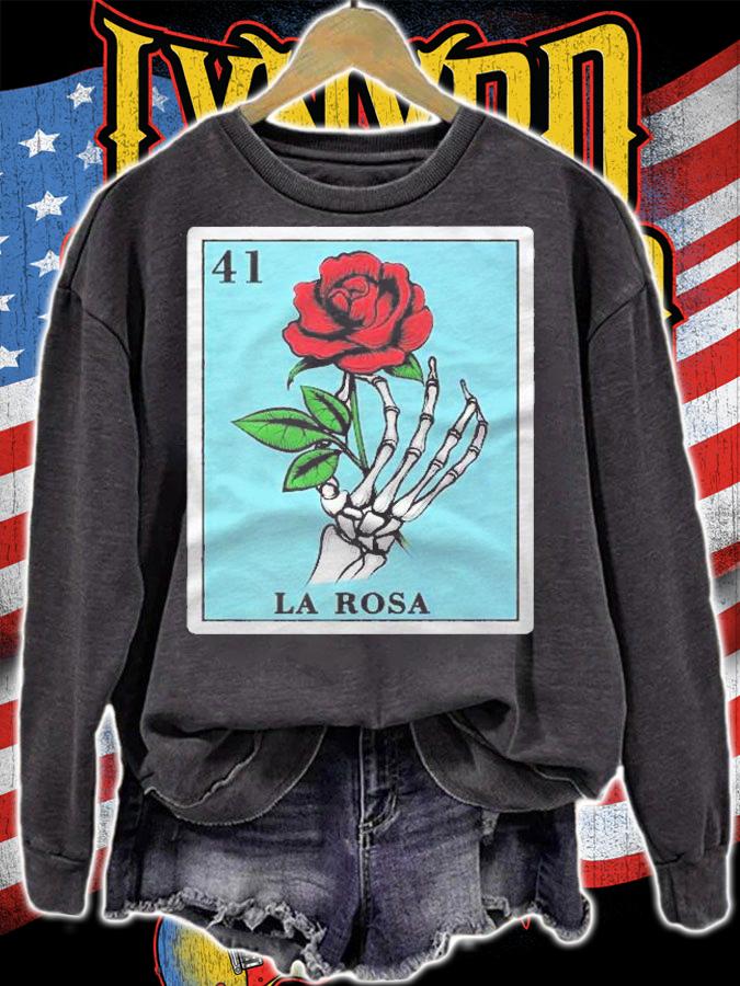 La Rosa Mexican Lottery Gifts Women Mexican Lottery Bingo Premium Shirt sweatshirt