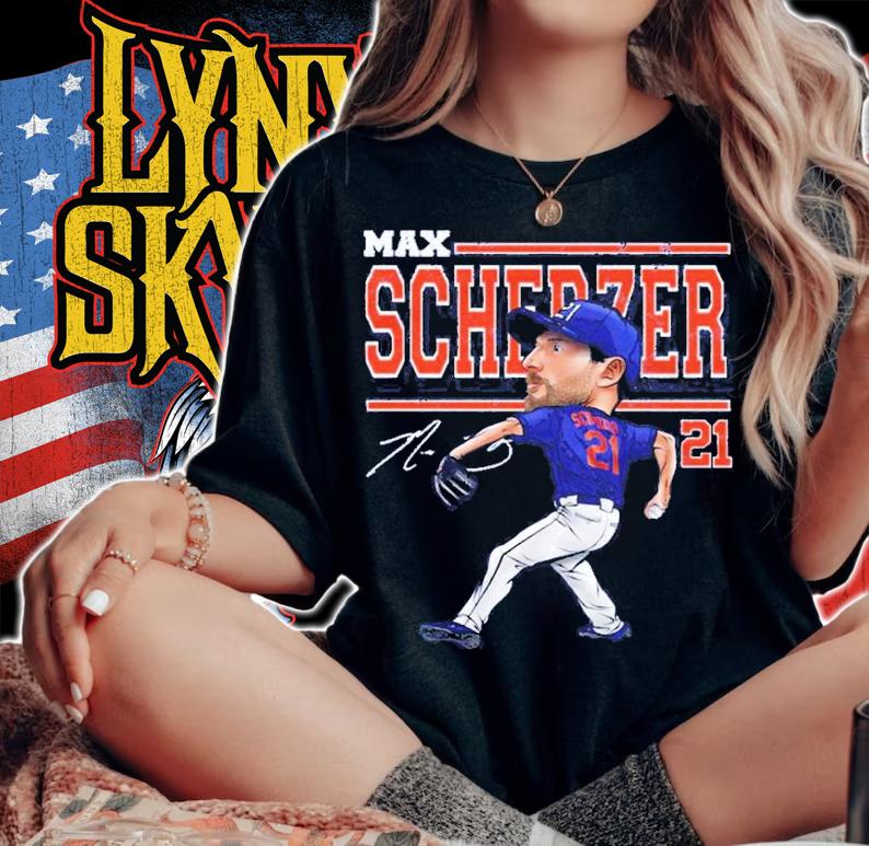 Max Scherzer New York M Cartoon Baseball Signatures Shirt woman shirt