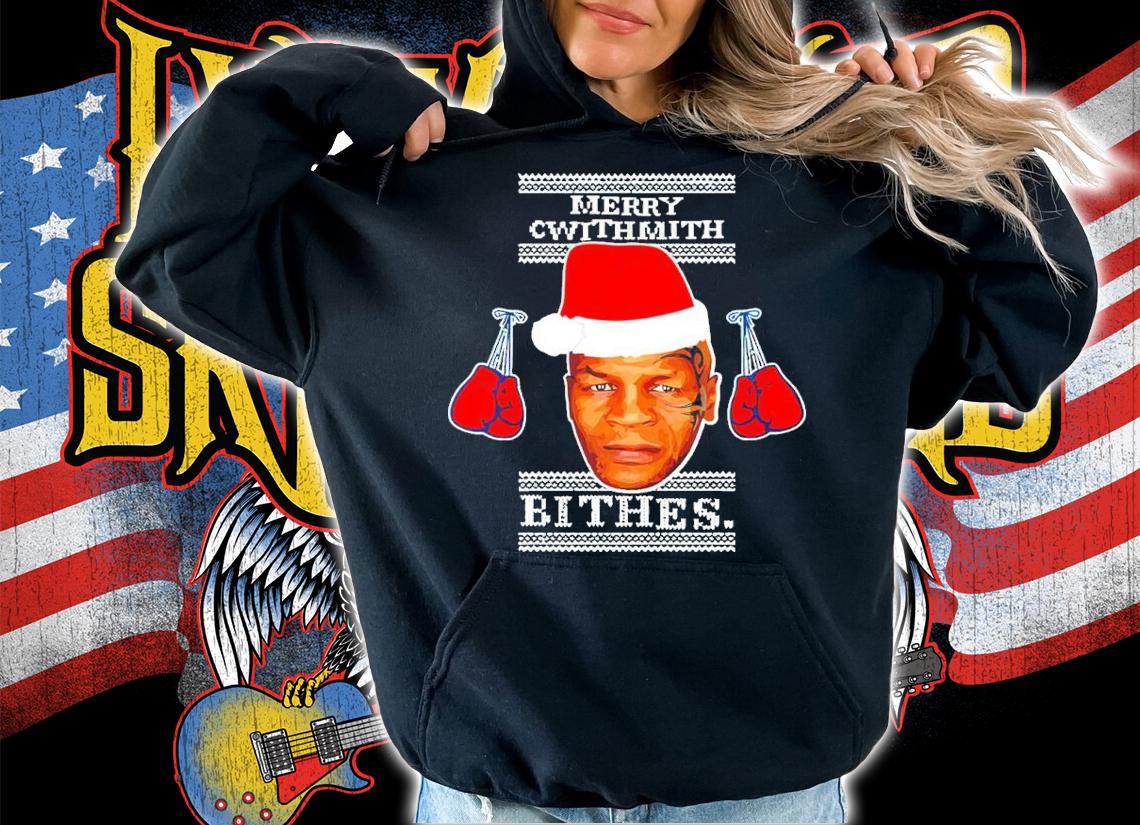 Mike Tyson Merry Cwithmith Bithes Ugly Christmas Shirt