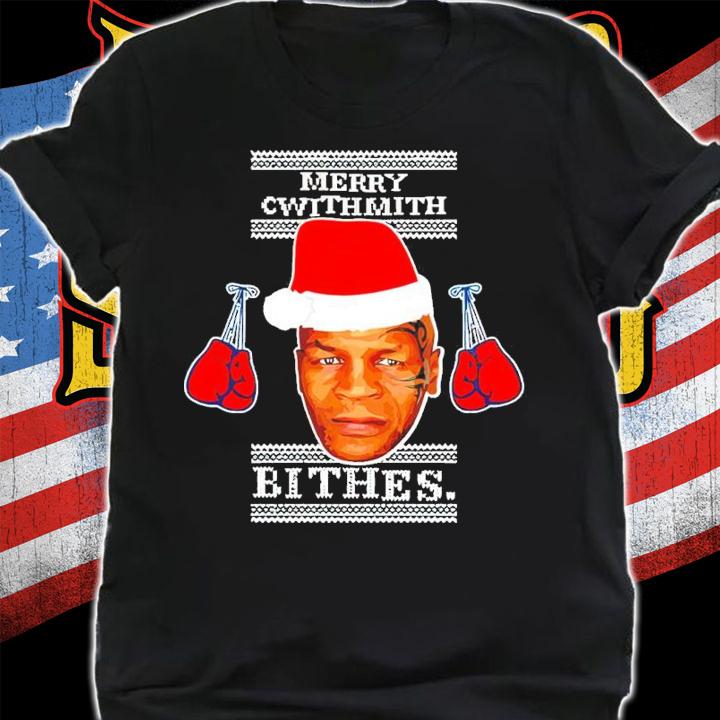 Mike Tyson Merry Cwithmith Bithes Ugly Christmas Shirt