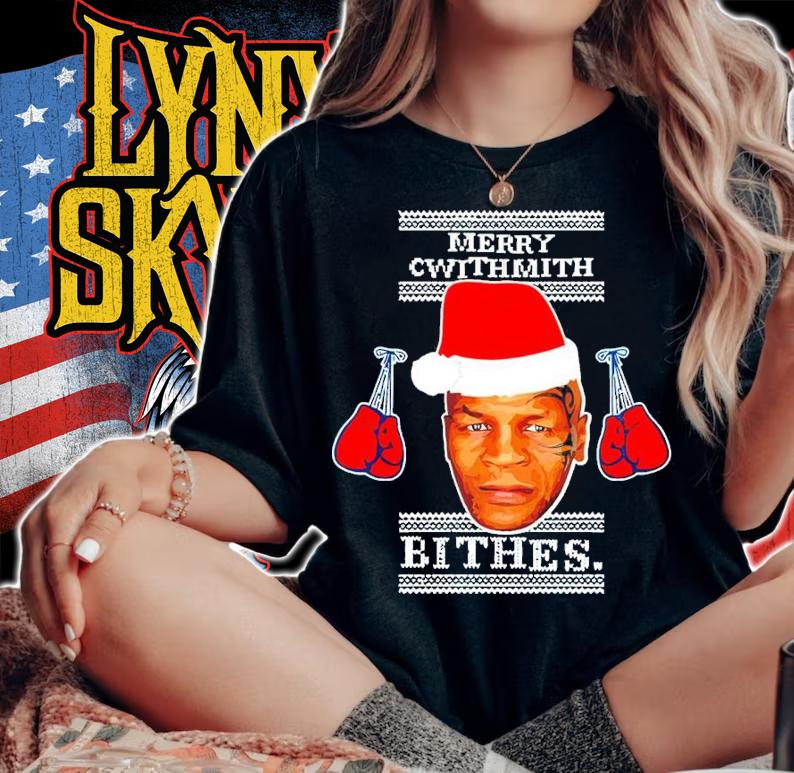 Mike Tyson Merry Cwithmith Bithes Ugly Christmas Shirt