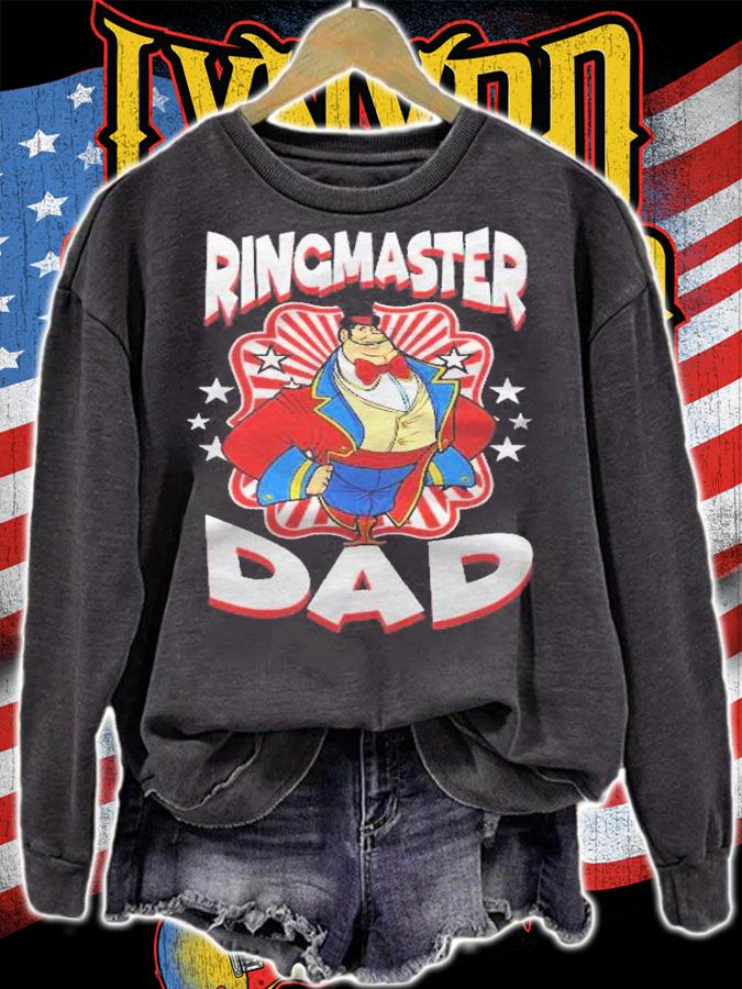 Ringmaster Dad Clown Circus Carnival Costume shirt