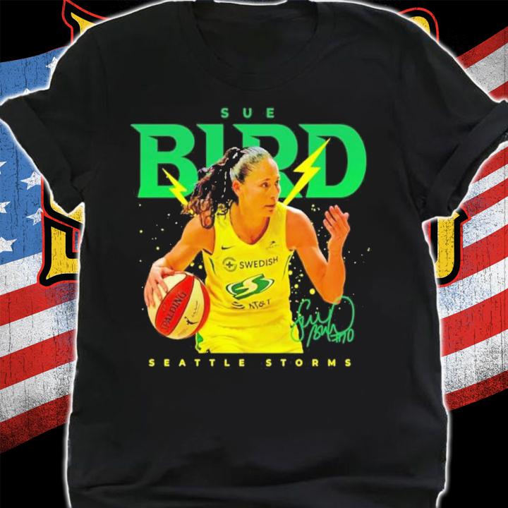 Sue Bird Seattle Storms Basketball Signatures Shirt
