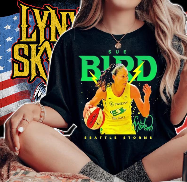Sue Bird Seattle Storms Basketball Signatures Shirt