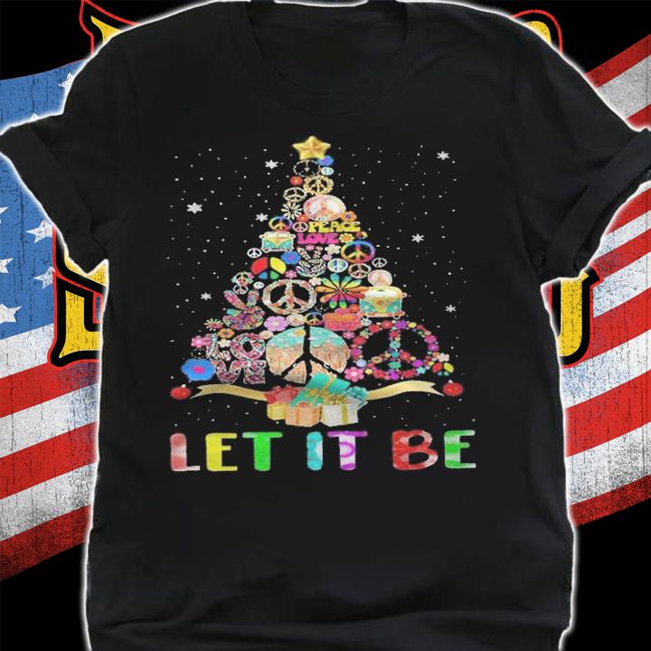 Christmas tree let it be T-shirt shirt