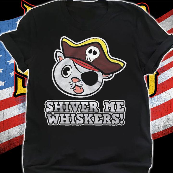 Funny Cat Pirate Captain Hat Shiver Me Whiskers Women Men Shirt shirt