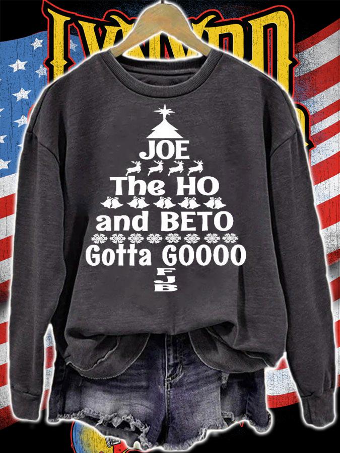 Joe The Ho And Beto Gotta GOOO Christmas Tree T-Shirt