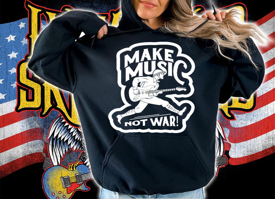Make Music Not War T-Shirt hoodie