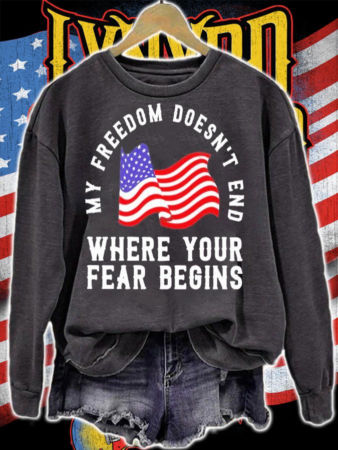 My freedom doesn't end where your fear begins shirt