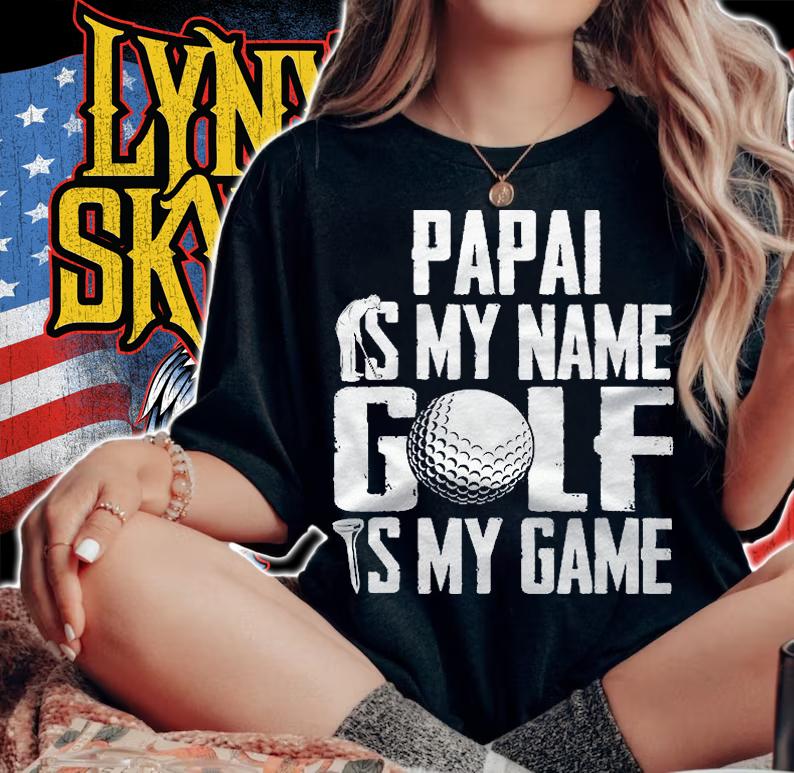Papai Is My Name Golf Is My Game Love Golfing Shirt
