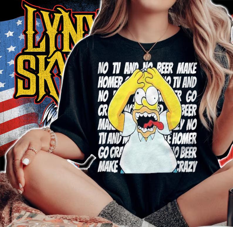 Simpsons Homer No TV And No Beer Shirt woman shirt