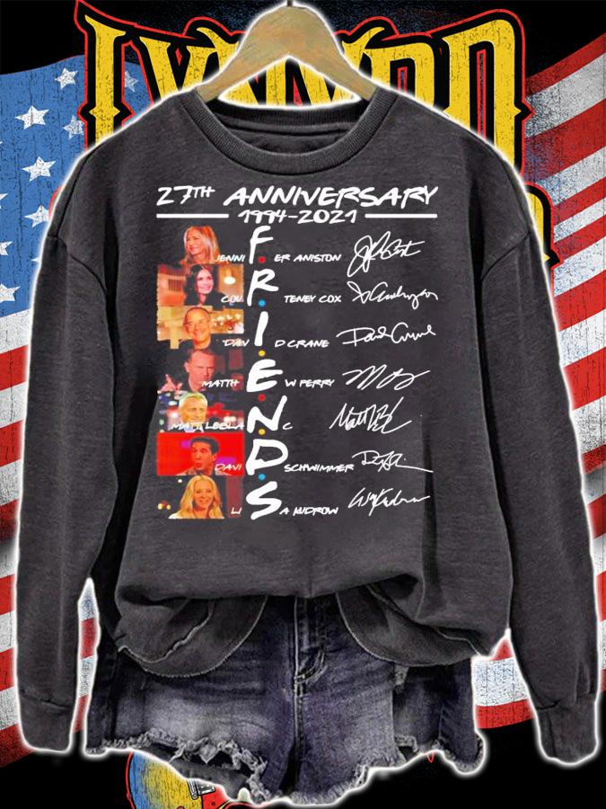 27th anniversary 1994-2021 FRIENDS TV signature t-shirt
