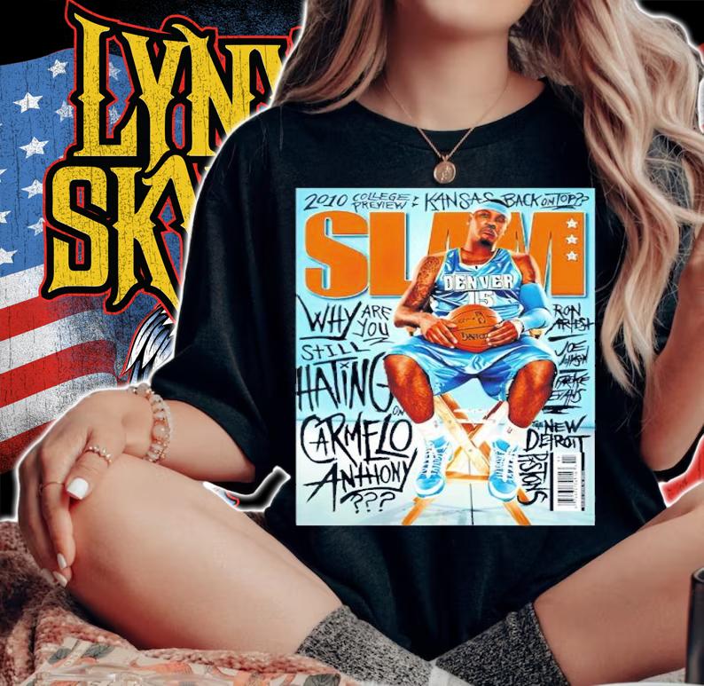 Carmelo Anthony Slam Basketball Shirt woman shirt