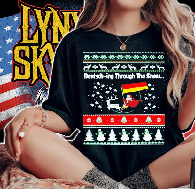 Deutsch-ing Through The Snow Christmas Sweater Shirt
