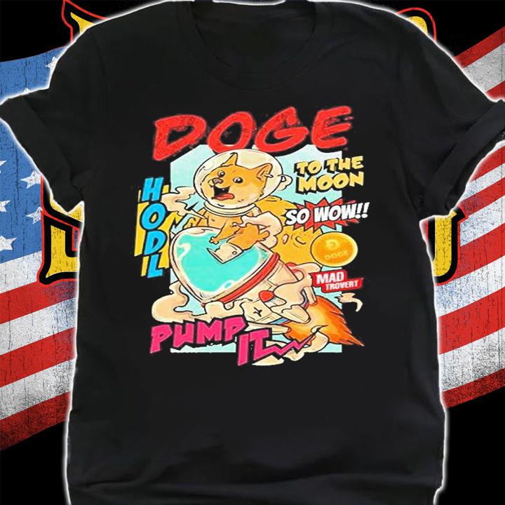 Doge To The Moon Retro T-Shirt shirt