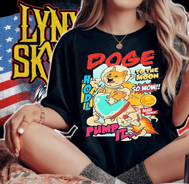 Doge To The Moon Retro T-Shirt woman shirt