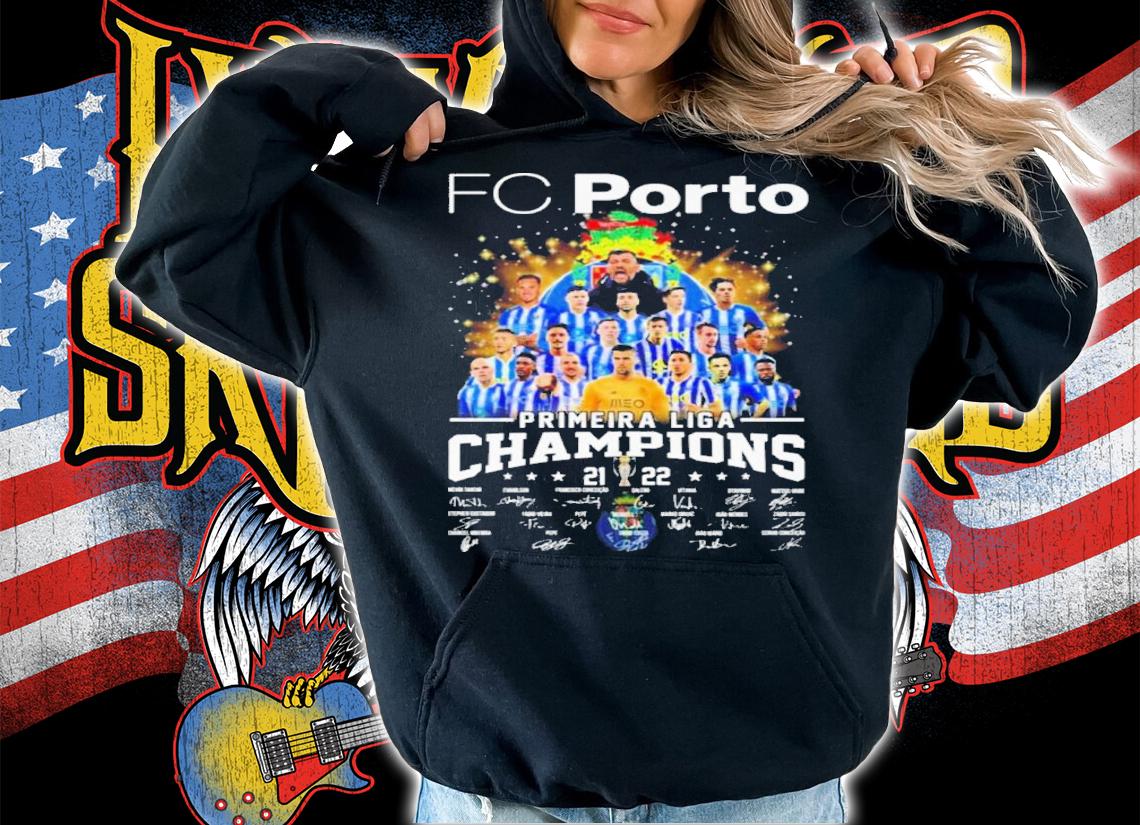 FC Porto Primeira Liga Champions 2021-2022 Signatures Shirt hoodie