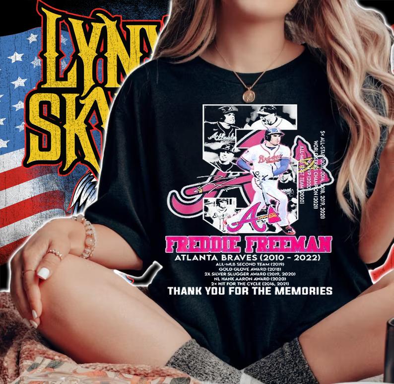 Freddie Freeman Atlanta Braves 2010 2022 ALL-MLB Signature T-Shirt woman shirt