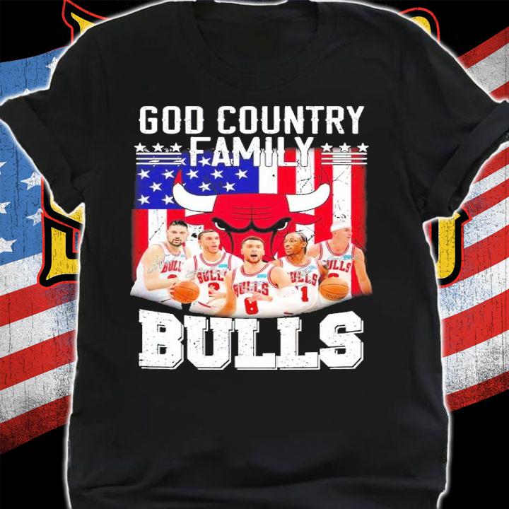 God Country Family Bulls basketball signatures shirt shirt