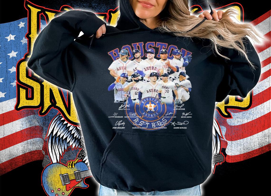 Houston Astros Baseball Team Signatures Shirt hoodie