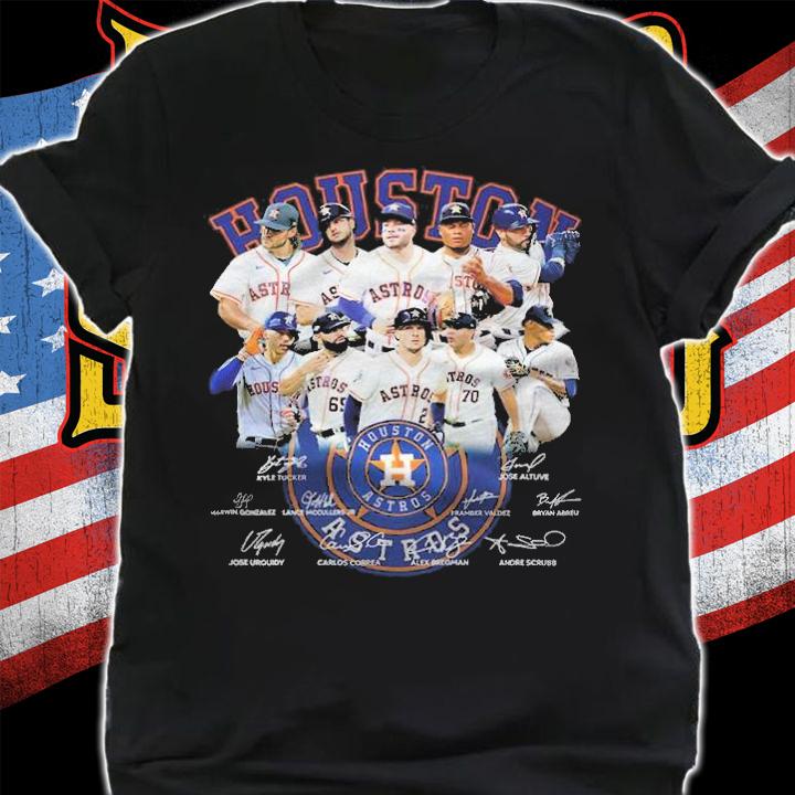 Houston Astros Baseball Team Signatures Shirt shirt