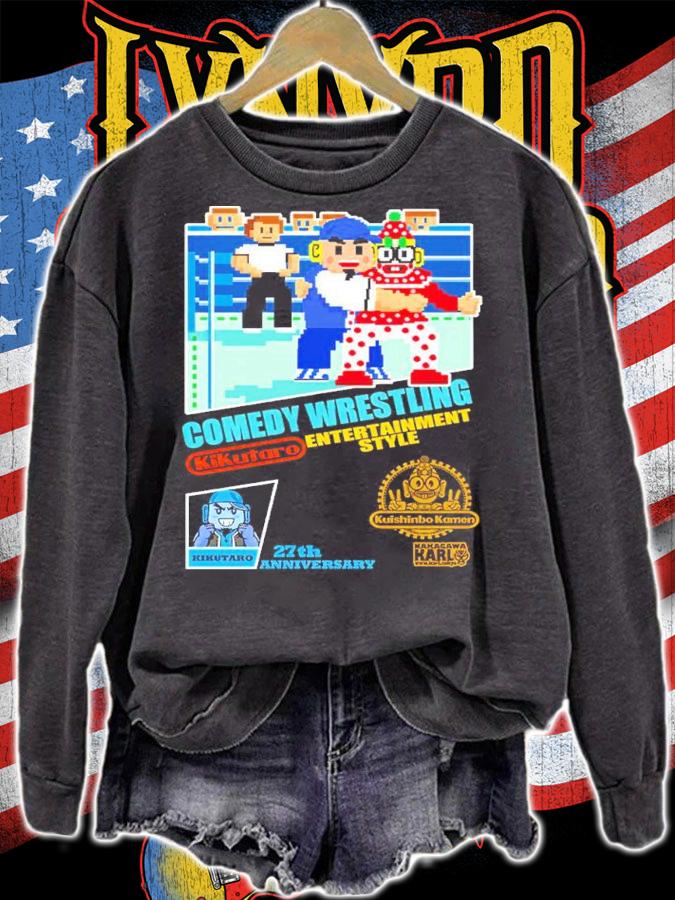 Jarako And Kikutaro Comedy Wrestling Game Shirt sweatshirt